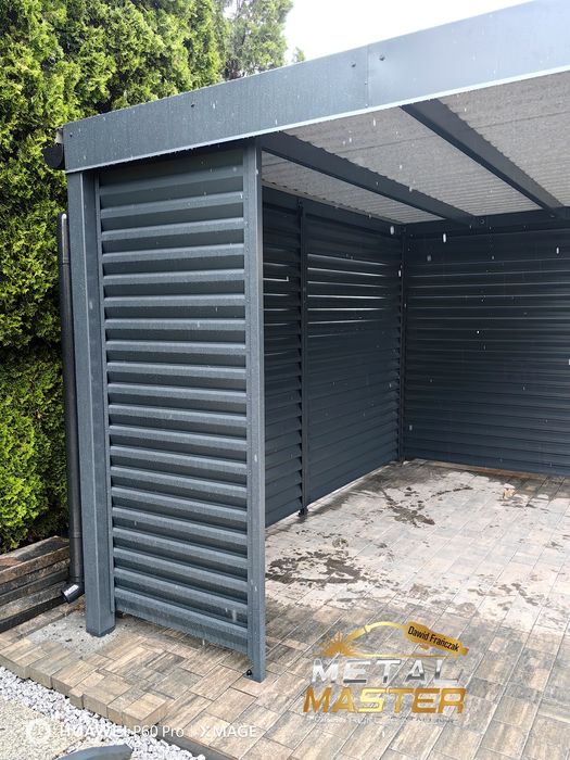 Carport Wiata 3x6 GRUBA Stalowa Producent Świdnica /LED/ Ocynk