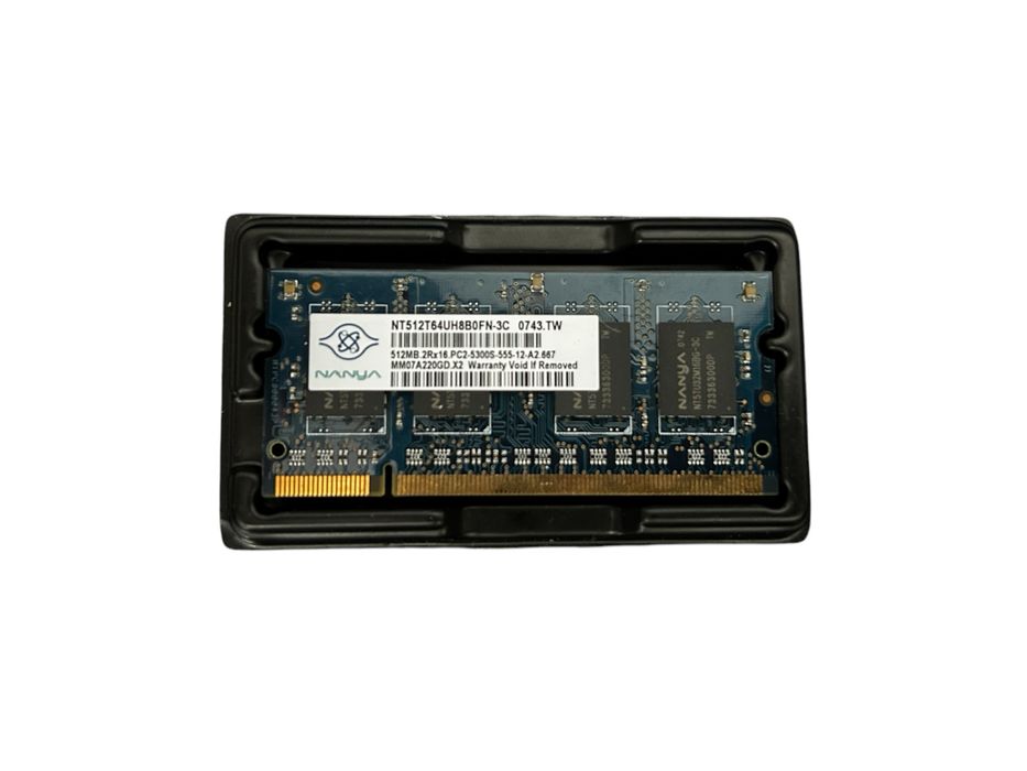 Pamięc RAM 512 MB (0,5 GB) DDR2 SODIMM (laptop)