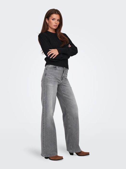 Jeansy z wysokim stanem szare Madison Only XL/34