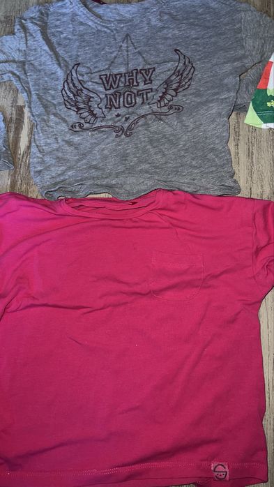 6 tshirtów koszulek dziewczynka 104-110 cm razem