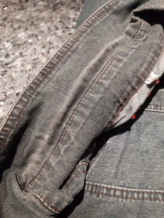 Kurtka xxl katana jeansowa cienka bluzka koszula damska boho kurteczka