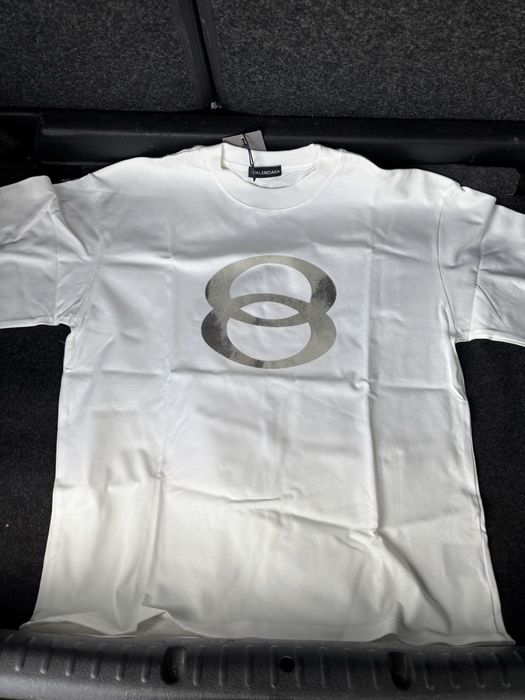 T shirt branca Balenciaga Paris