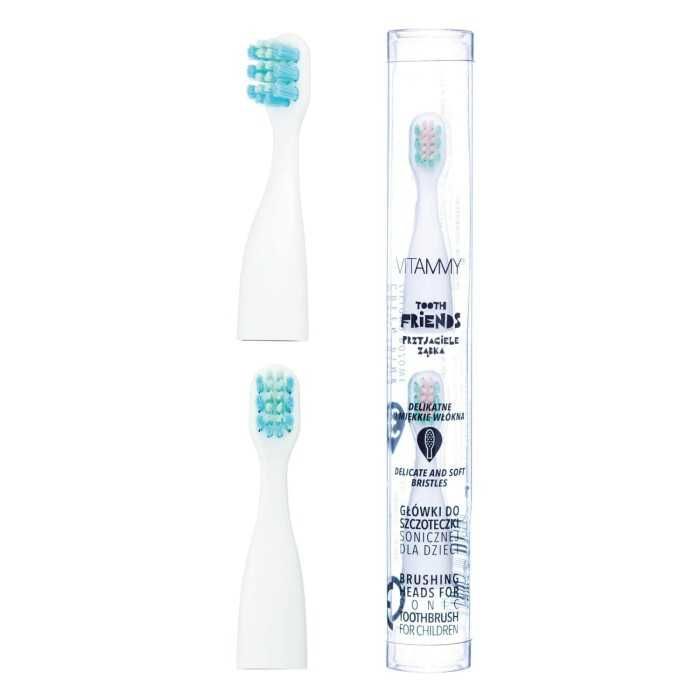 Końcówki do szczoteczek sonicznych VITAMMY TOOTH FRIENDS BLUE GREEN