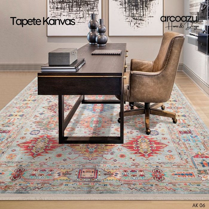 Tapete Oriental Kanvas - 3 modelos - Várias medidas By Arcoazul