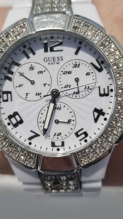 Relogio guess branco homem
