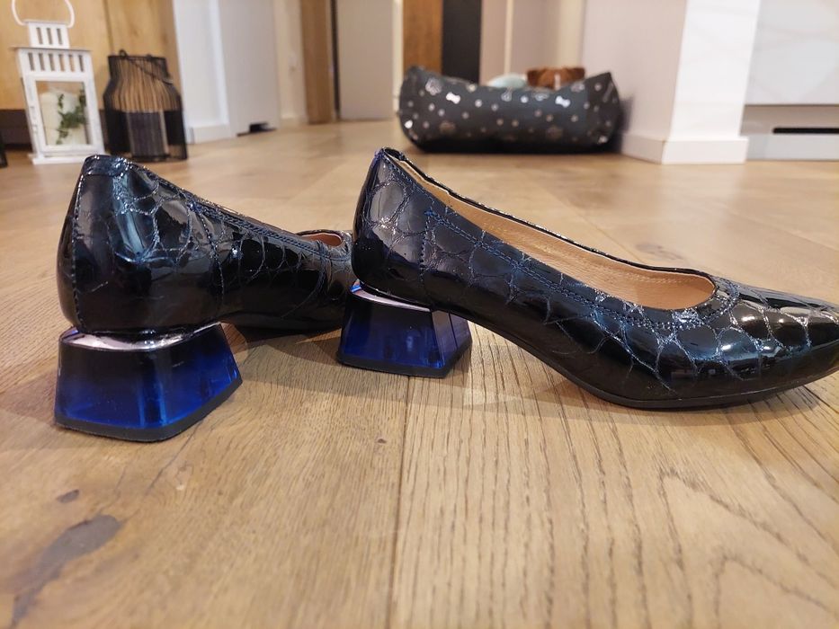 Buty czułenka dziewczęce naturalna skóra 35