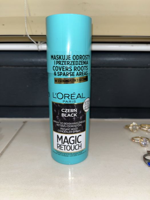 Spray do błyskawicznego retuszu odrostów kolor czerń L’Oreal Paris 75 ml Nowe!