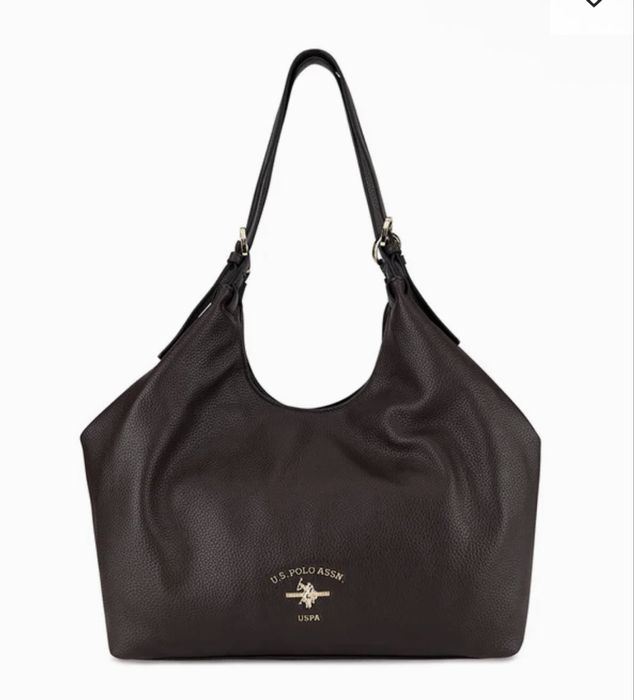 Сумка хобо U.S. Polo Assn оригінал коричнева шоппер  BIUXT8372WVP