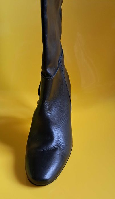 Чоботи НОВІ Mango чорні, шкіряні, демісезонні (весна, осінь), 39 р.