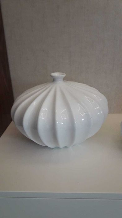 Conjunto de 2 peças porcelana branca