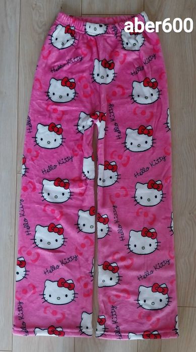 Spodnie Hello Kitty ~ Piżamowe ~ Idealne Na Prezent~Baby Pink ~ S/M