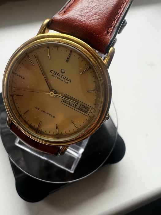 Zegarek Certina automatic vintage pozlacany