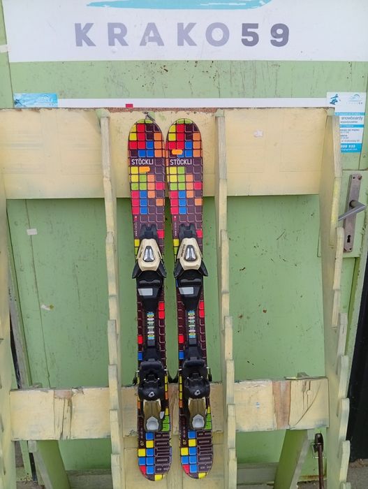 Narty freestyle dziecięce Stockli rotor 87 cm. Serwis Krako59.