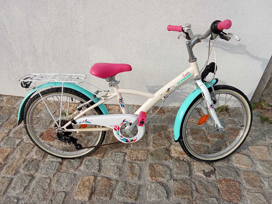 Bicicleta de Menina B'Twin Mistigirl Roda 20 – Ótimo Estado