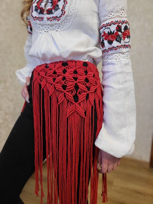 Пояс-макраме, припинда, хустина