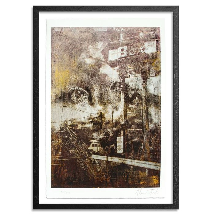 Vhils Glimpse HC 1/2 print grande e ultra rara nunca aparecem à venda