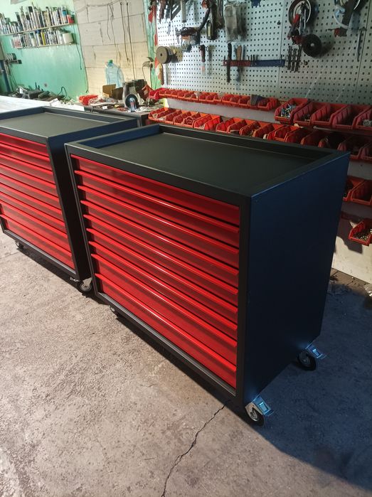 Duży wózek narzędziowy. Szuflady 100x50