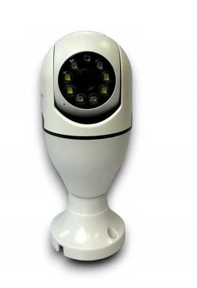 Kamera WiFi Żarówka 360° Obracana Z Obrazem HD Widzenie Nocne E27