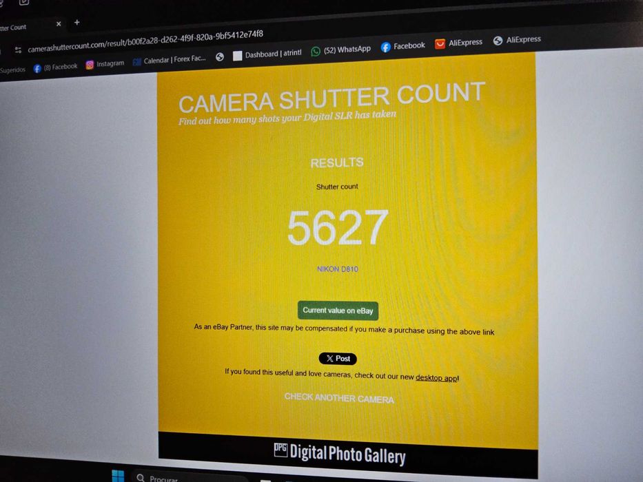 Nikon D 810 COMO NOVA , com apenas 5626 Disparos + Vários accesórios