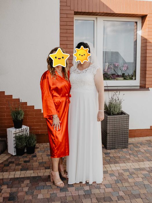 Suknia ślubna plus size, XXL