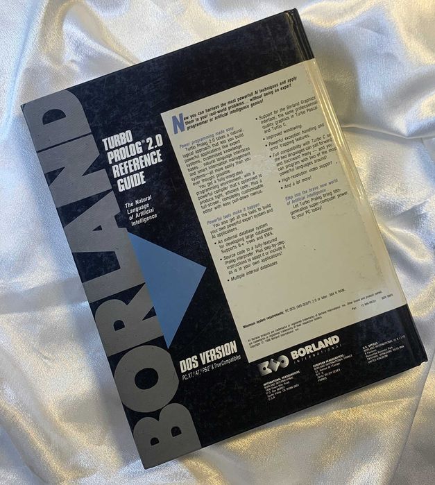 Turbo Prolog 2.0 – Rare Reference Manual for AI Enthusiasts.64738340725506121