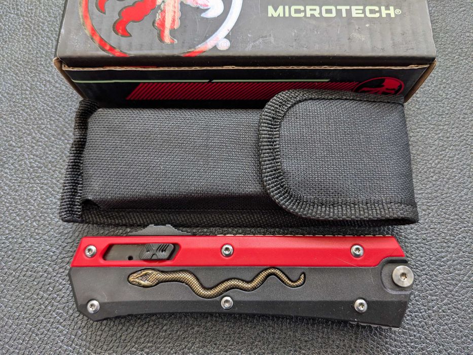 Ніж Microtech Glykon Dagger. фронтальний викидний ніж