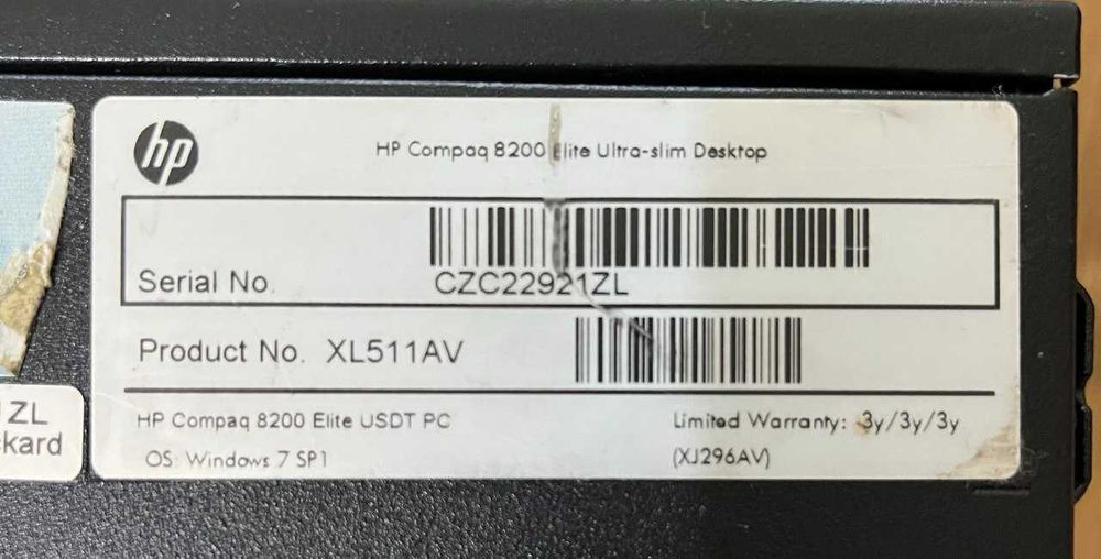 Продам компʼютер HP Compaq 8200 Elitе Ultra-slim Desktop(i5/6Gb/320Gb): 3  000 грн. - Настольные компьютеры Киев на Olx