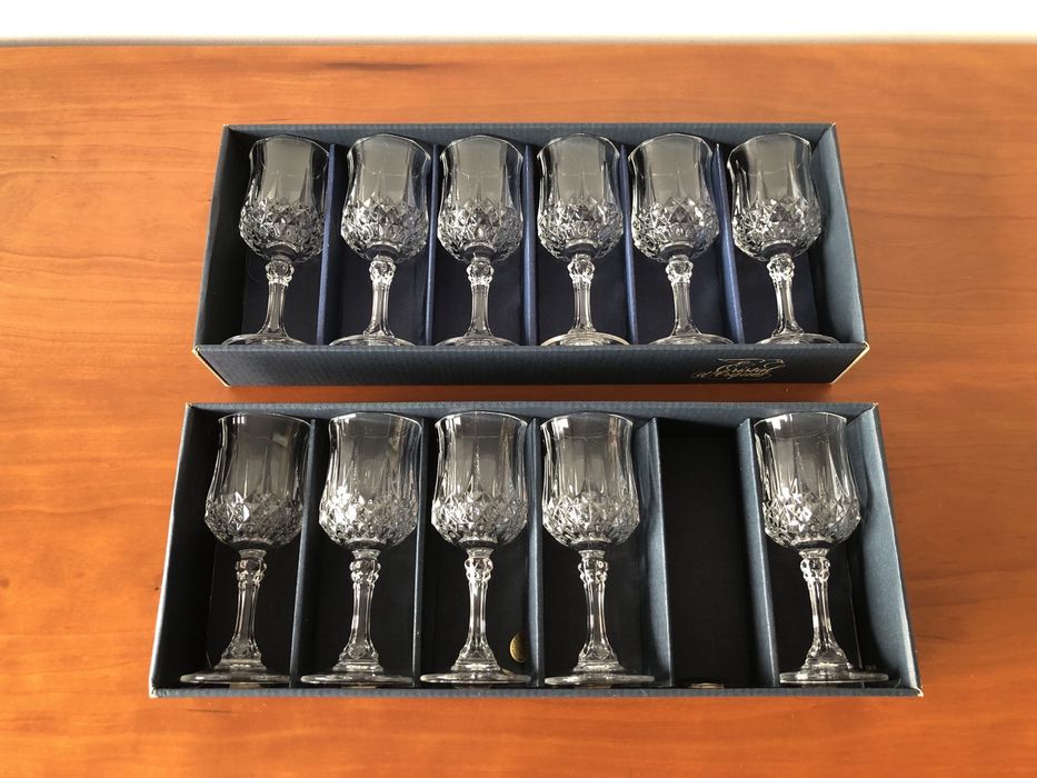 Serviço completo de copos de Cristal Longchamp da Cristal d’Arques