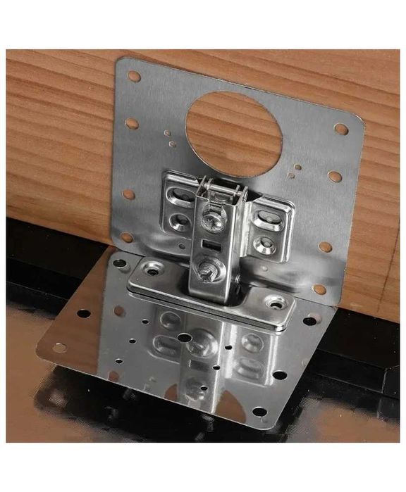 Placas de Reparação de Dobradiças, com Kit de Parafusos - 2 unidades