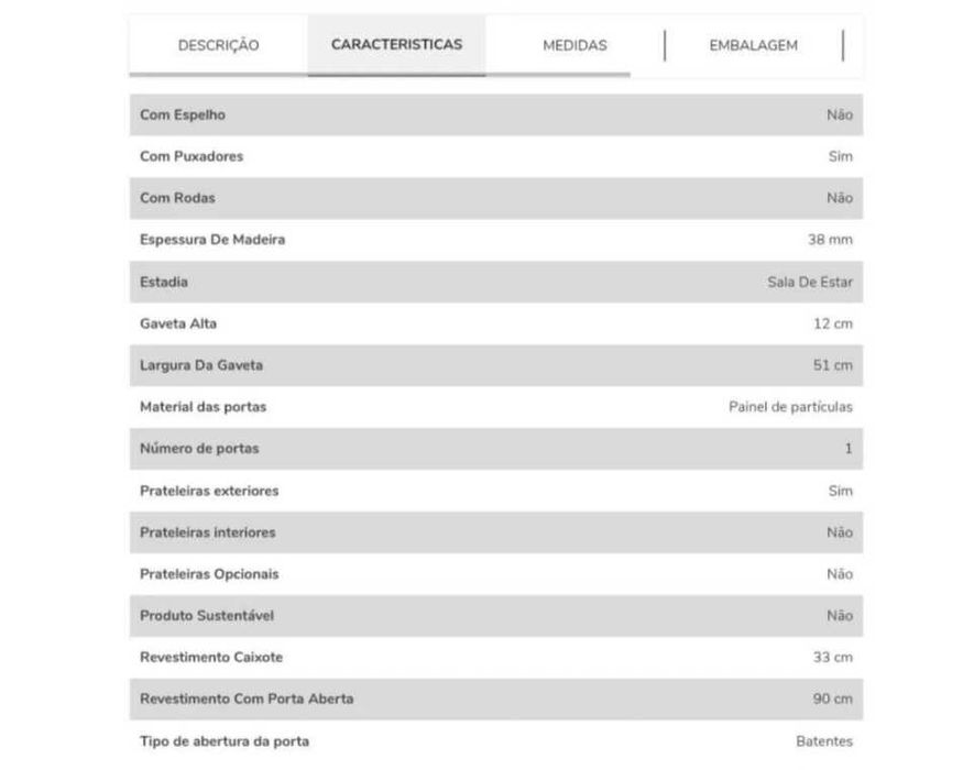 Móvel de televisão
