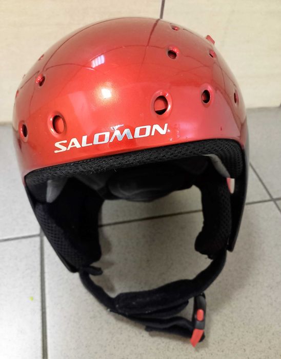 Dziecięcy kask narciarski SALOMON + gogle TECNO PRO