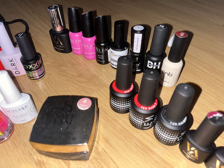 Набір для манікюру, лампа, фрезер, матеріали, база, топ, кольори