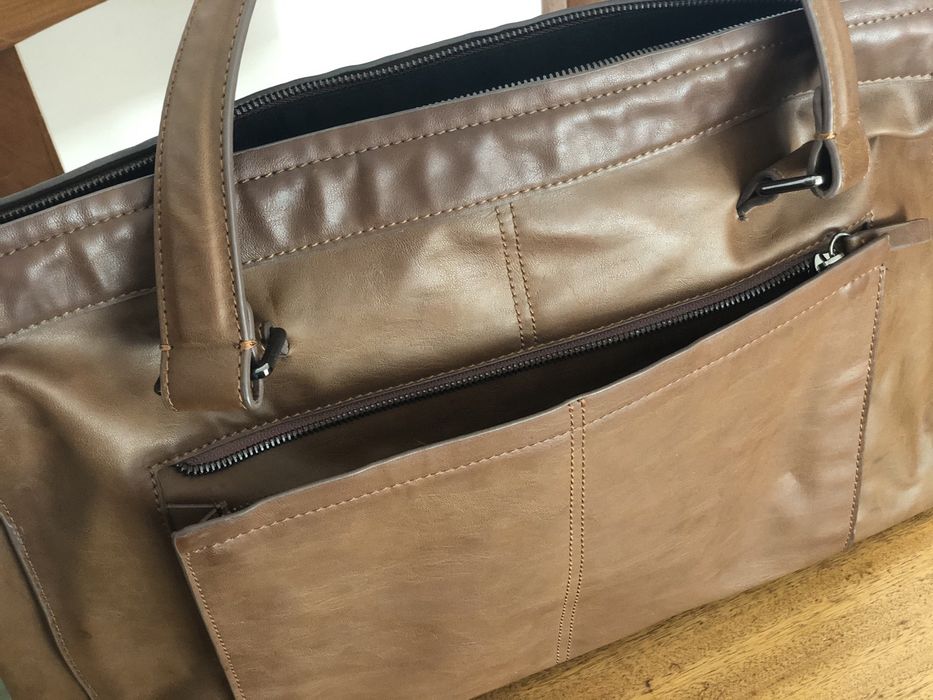 Pasta Mala Homem Escritório Castanha