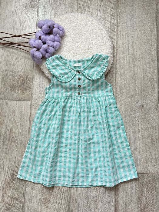 Літнє тоненьке бавовняне плаття сукня на дівинку 4-5 років next