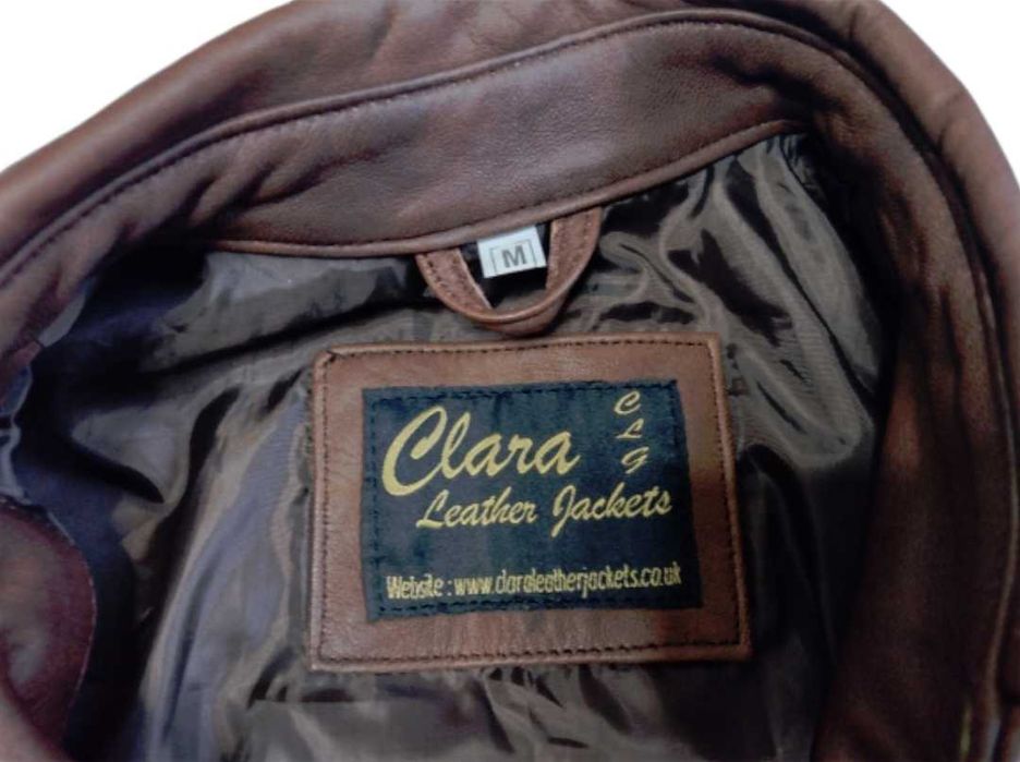 kurtka koszulowa skórzana r. M unisex
