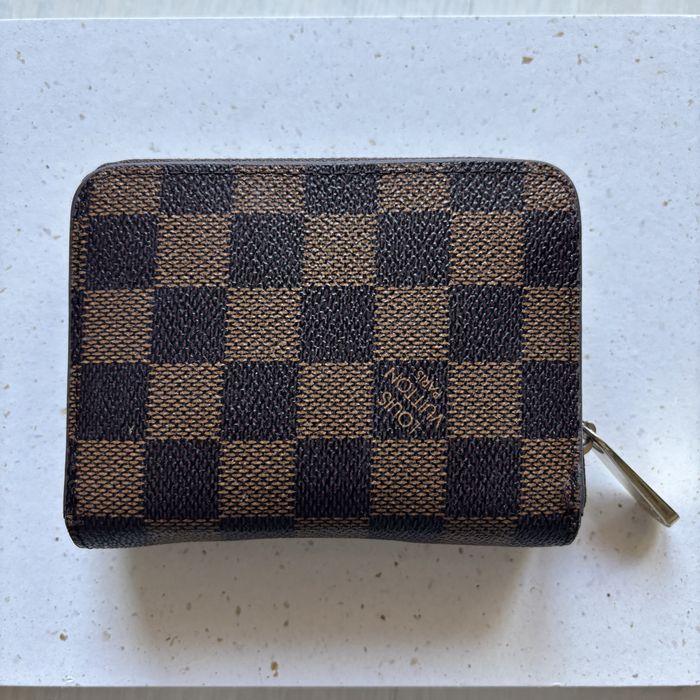 Portfel damski brązowy logo zloty Lv louis vuitton