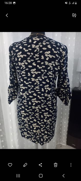 Śliczna bluzeczka tunika na zameczek 100% wiskoza m38