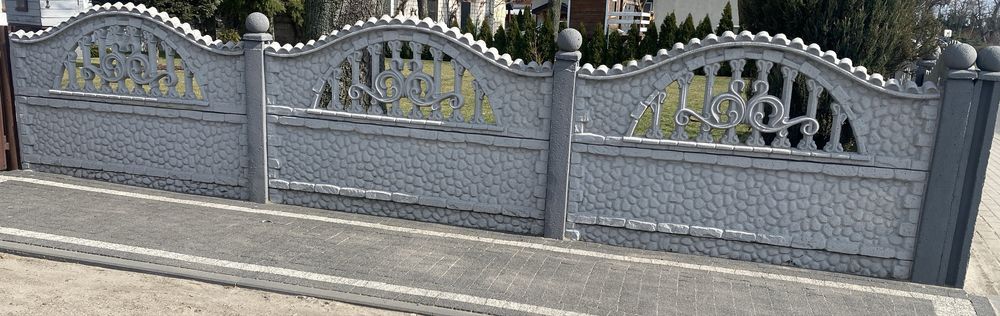 Plot ozdobny betonowy