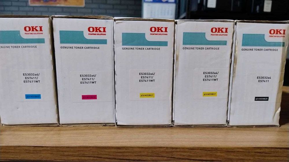 4 тонер картриджа для OKI ES3032a4/ES7411