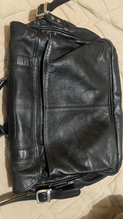 Шкіряний портфель для документів/ ноутбука