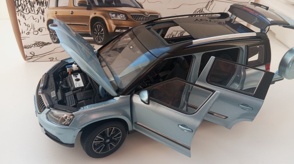 1:18 модель  BMW X 4 , Skoda Kodiak  , Yeti ,smart fortwo cabrio ,