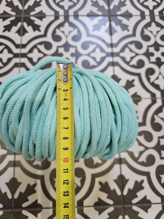 Sznurek bawełniany w kolorze miętowym