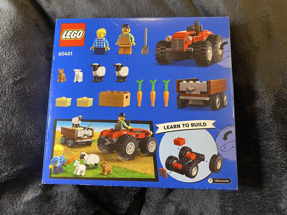 LEGO® 60461 City - Czerwony traktor z przyczepą i owcą