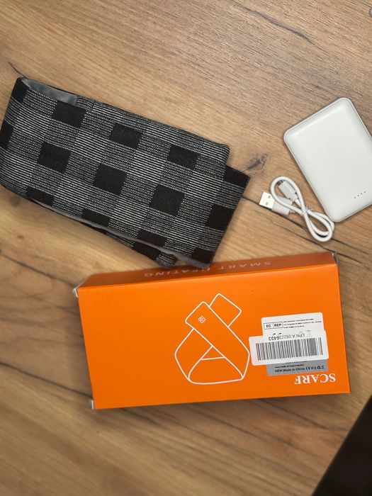 Ogrzewany szalik zimowy ocieplacz szyi USB mężczyzna GRATIS POWERBANK