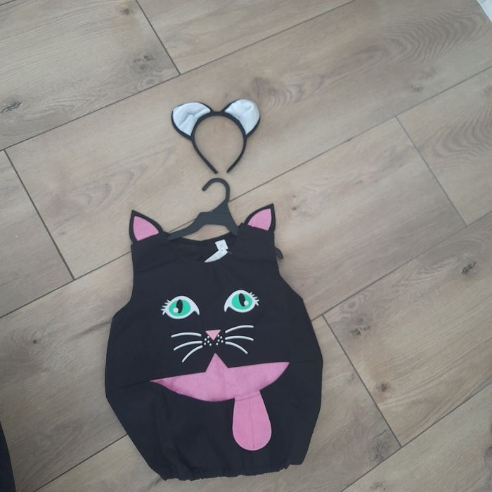 Nowy strój kotka+ opaska, rozmiar 3-7lat czyli na 98-122