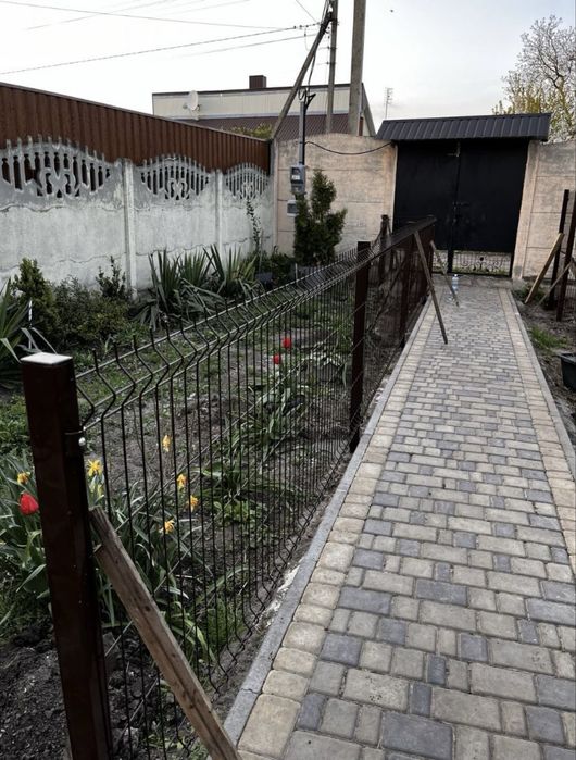 Монтаж секційної сітки,забор,паркан,брама дешево