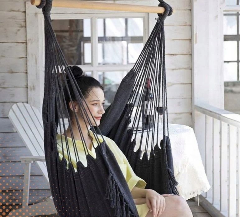 Fotel Hamak Wiszący Krzesło Brazylijskie Huśtawka Wisząca 2 Poduszki