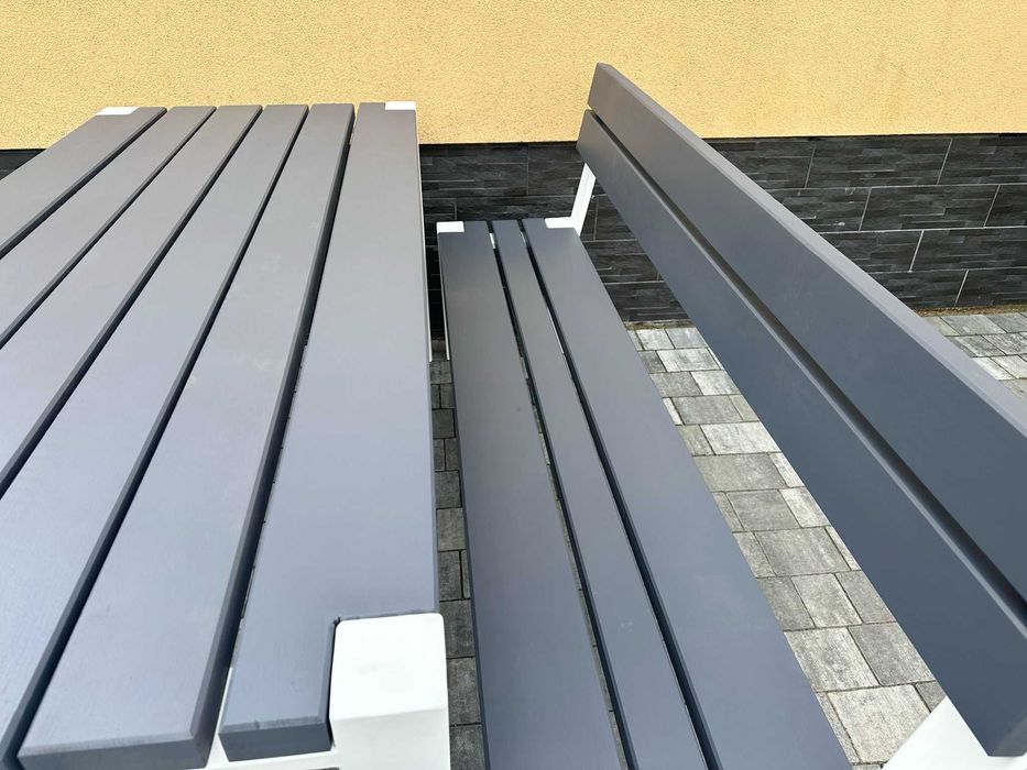 LOFT Meble Ogrodowe Nowoczesne stylowe Szaro Białe jakość PREMIUM