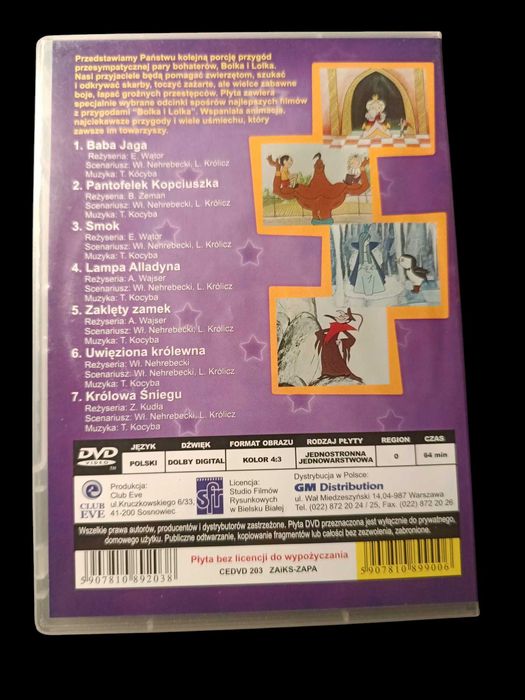 Bajki Bolka i Lolka Baba Jaga dvd Bolek i Lolek