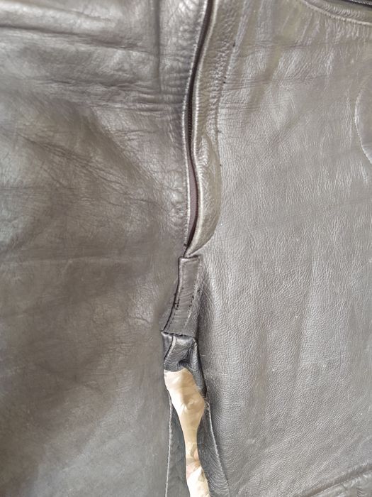 Байкерські мото штанишкіряні чоловічі Ashman,теплі